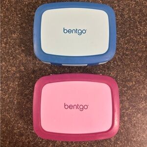 Bentgo Kids Lunch Box Set - Blue and Pink